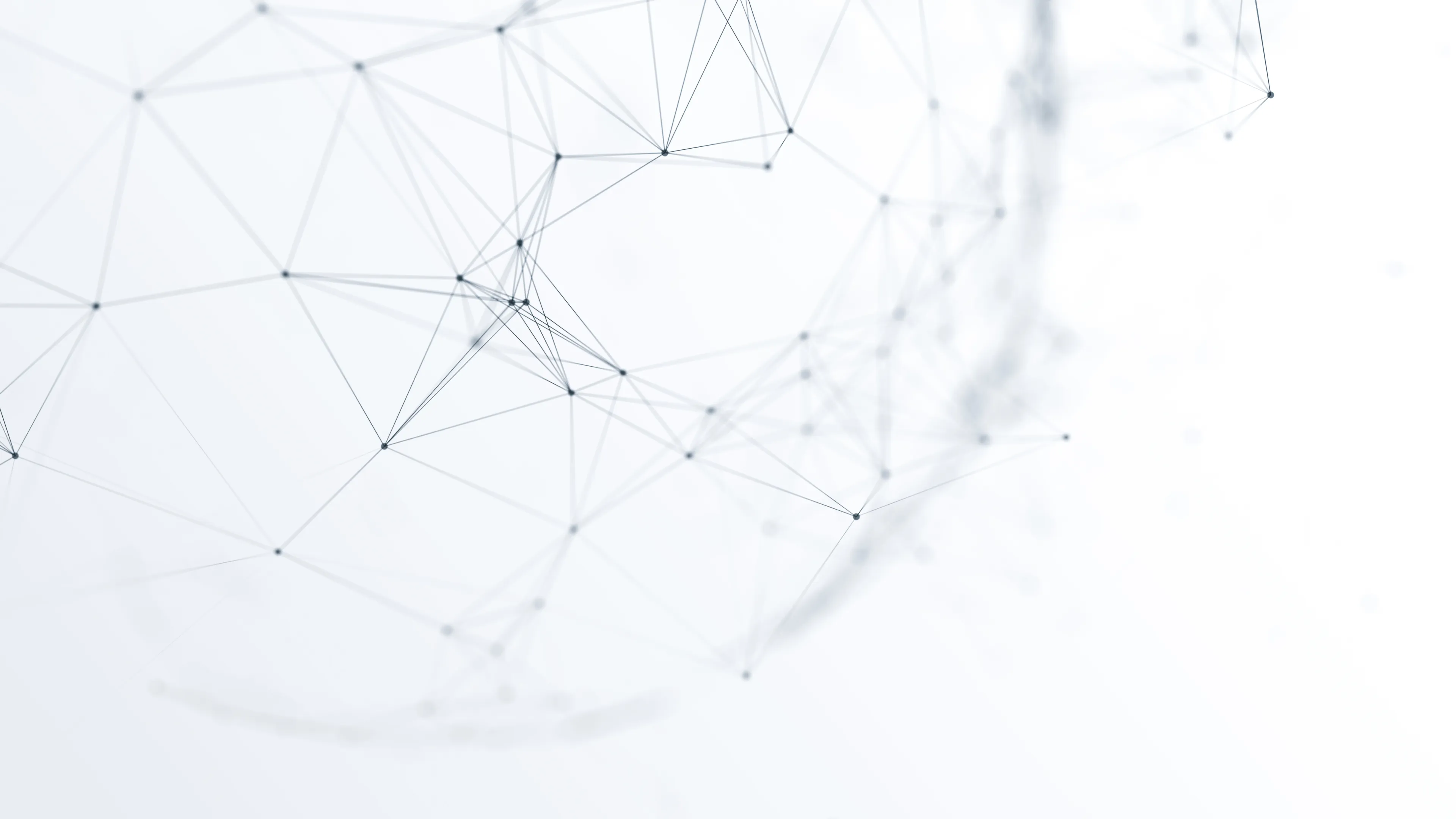 abstract futuristic network lines on a white background