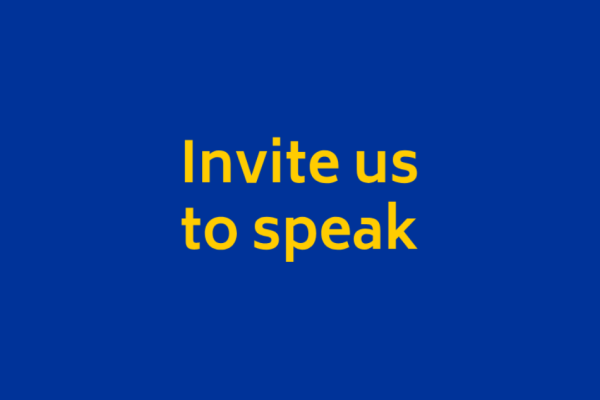 Invite us to speak
