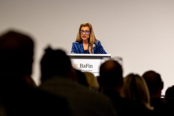 AMLA Chair Bruna Szego delivers a keynote at the 7th BaFin symposium for the prevention of money laundering and terrorism financing.